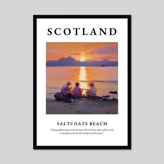 Poster of Saltcoats Beach, Scotland.