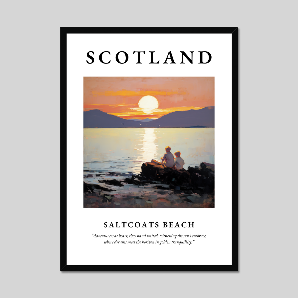 Poster of Saltcoats Beach, Scotland.