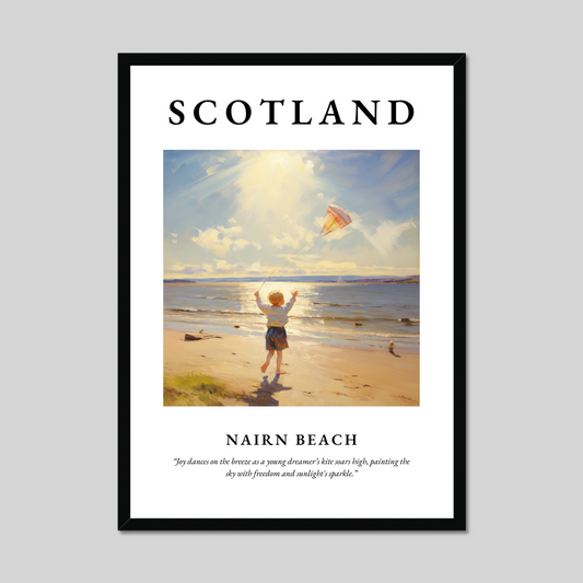 Poster of Nairn Beach, Scotland.