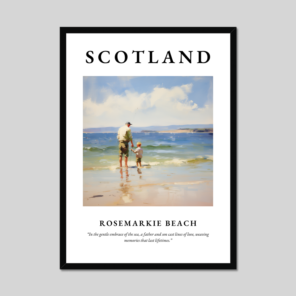 Poster of Rosemarkie Beach, Scotland.