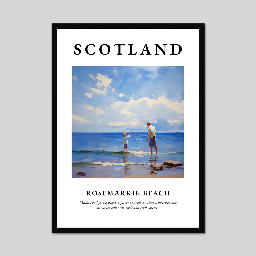 Poster of Rosemarkie Beach, Scotland.