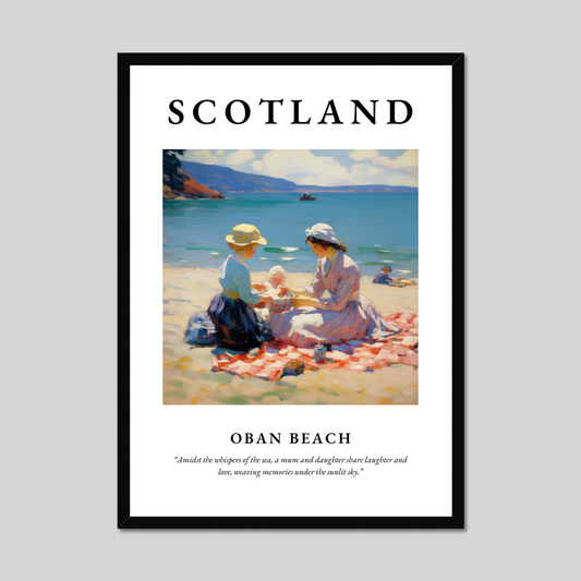 Poster of Oban Beach, Scotland.