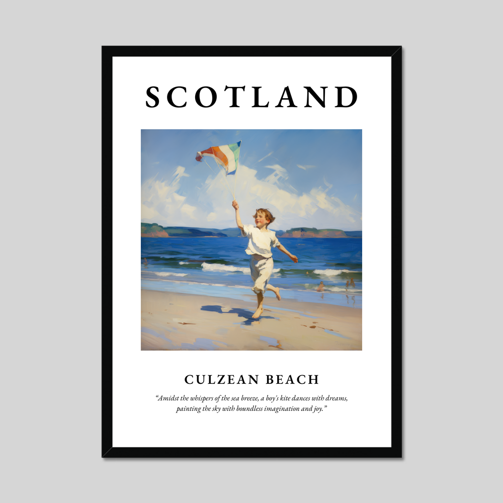 Poster of Culzean Beach, Scotland.