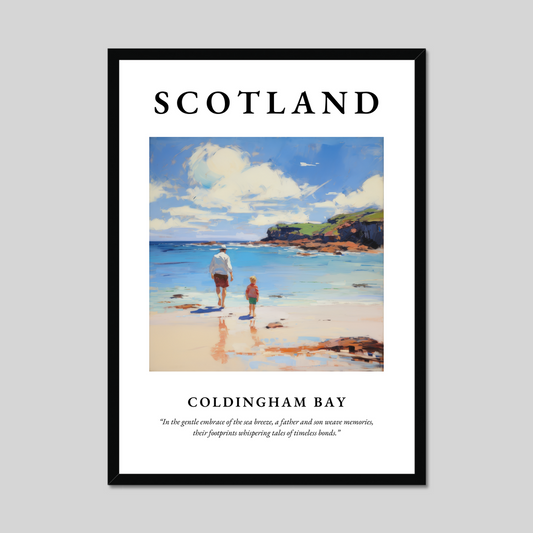 Poster of Coldingham Bay, Scotland.