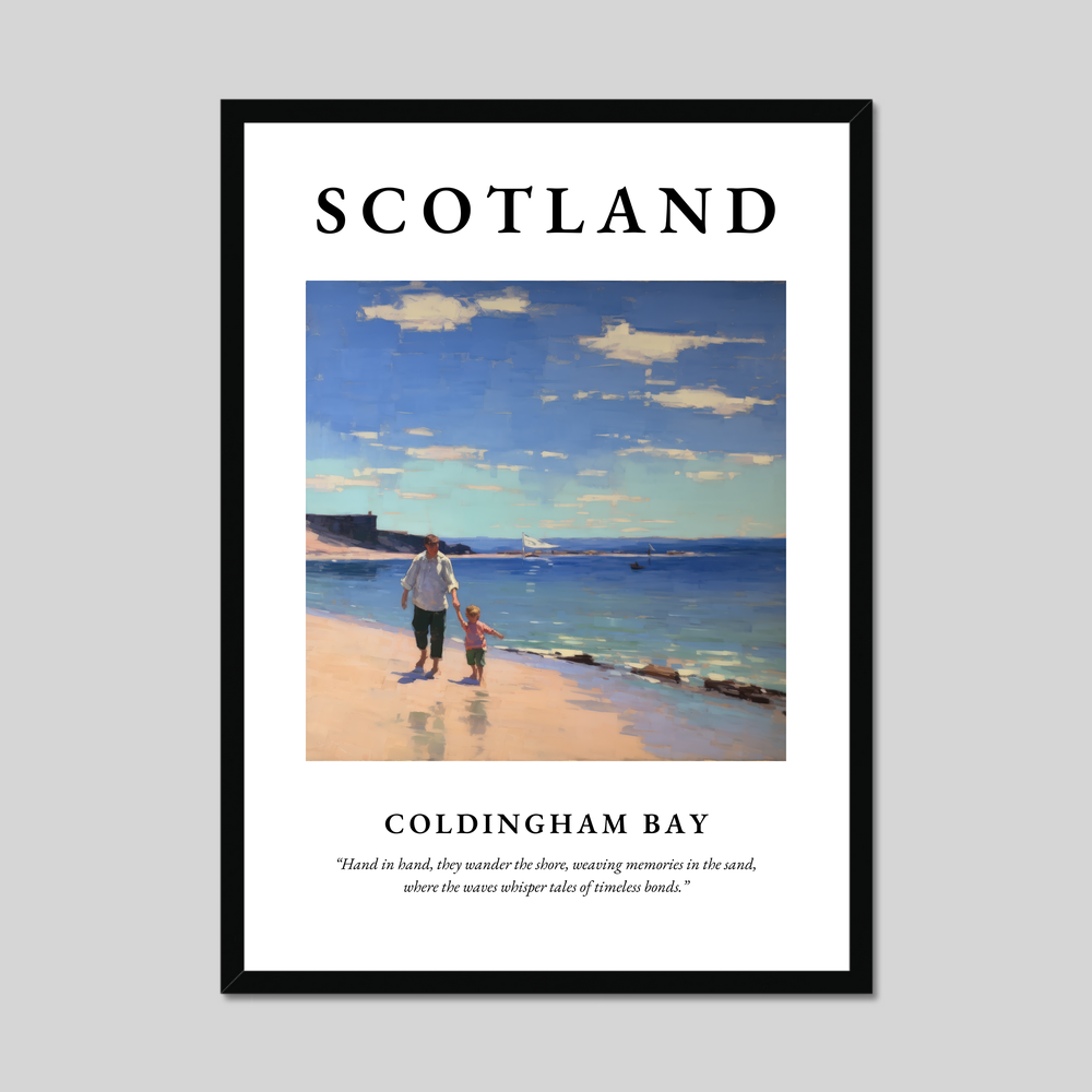 Poster of Coldingham Bay, Scotland.