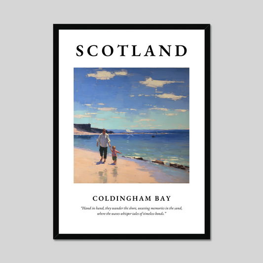 Poster of Coldingham Bay, Scotland.