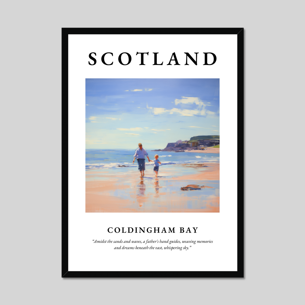 Poster of Coldingham Bay, Scotland.