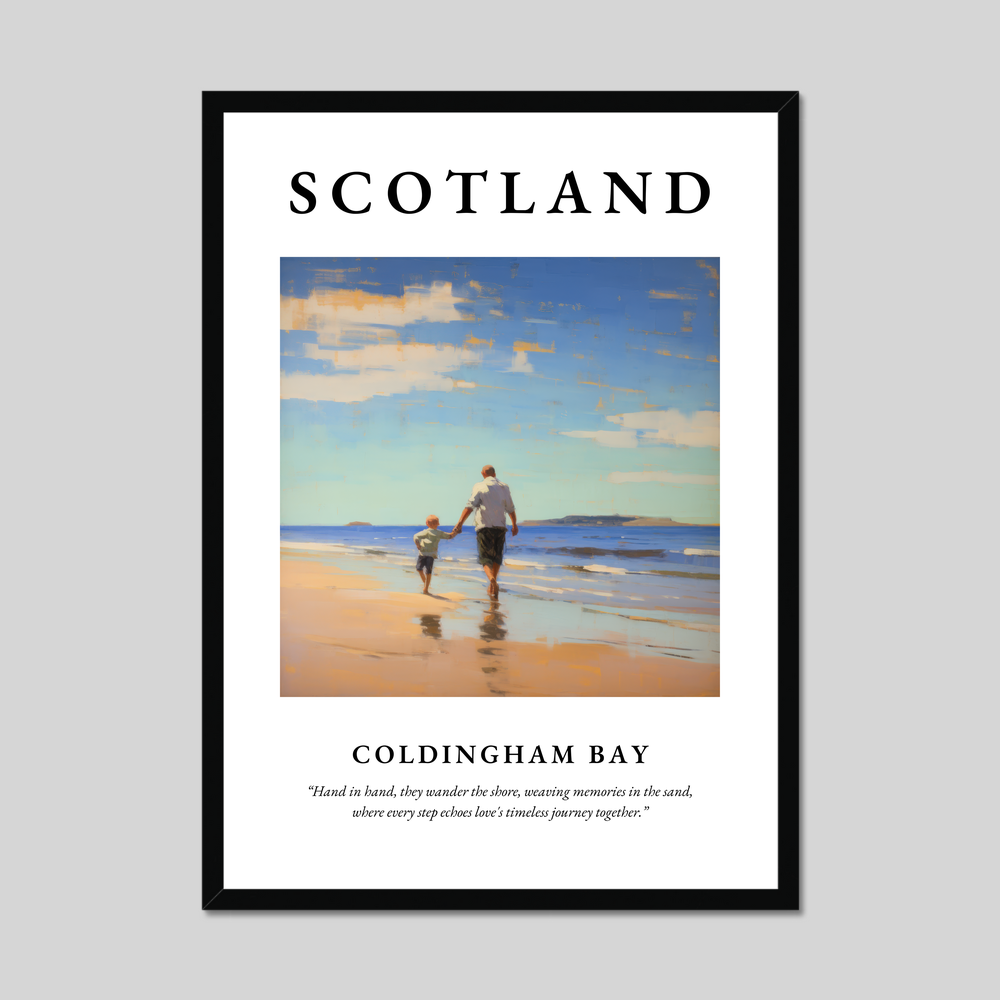 Poster of Coldingham Bay, Scotland.