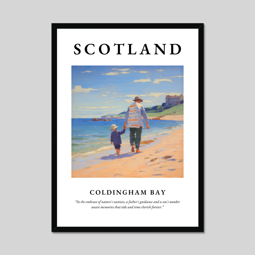 Poster of Coldingham Bay, Scotland.