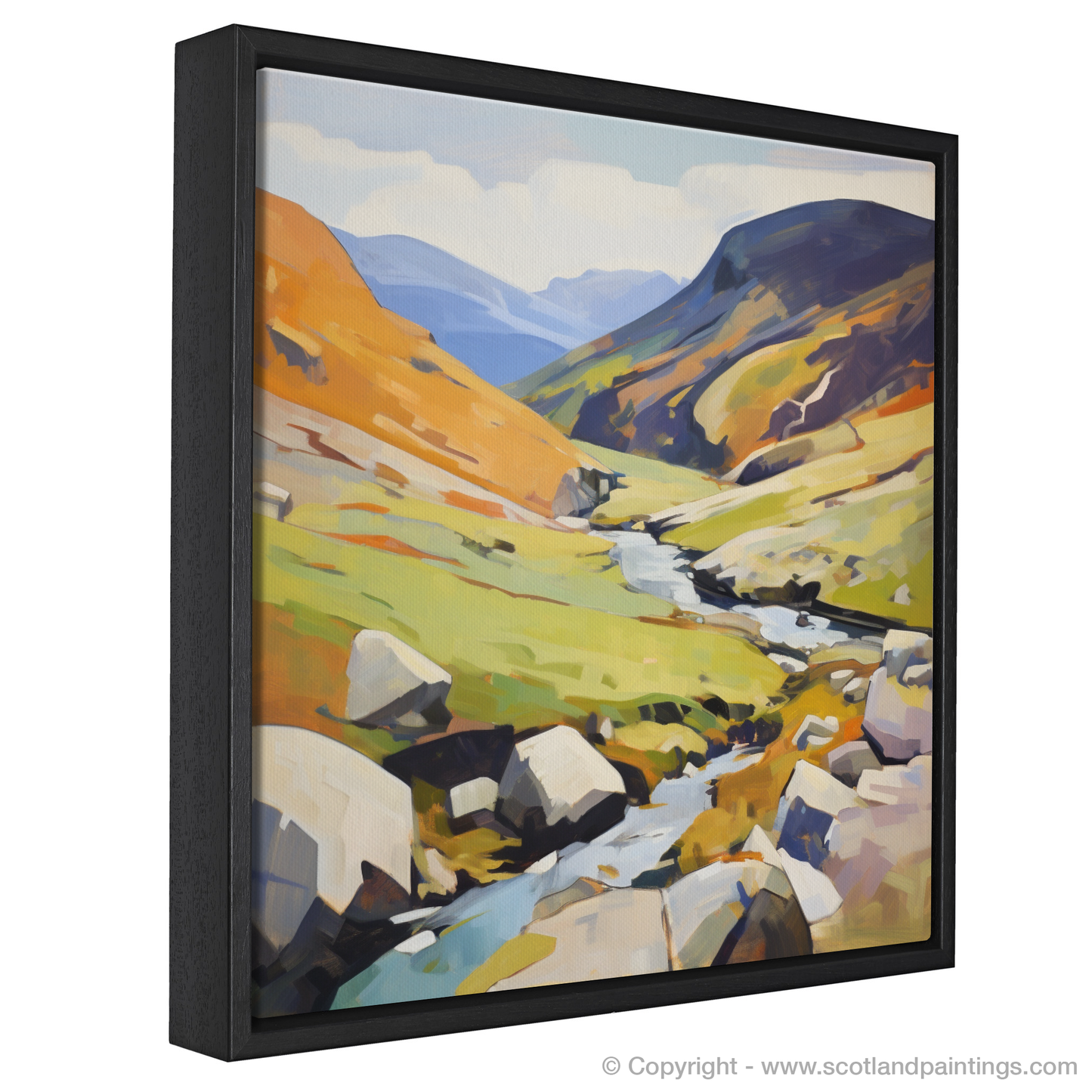 Painting and Art Print of Braeriach entitled "Braeriach Unleashed: An Abstract Highland Reverie".