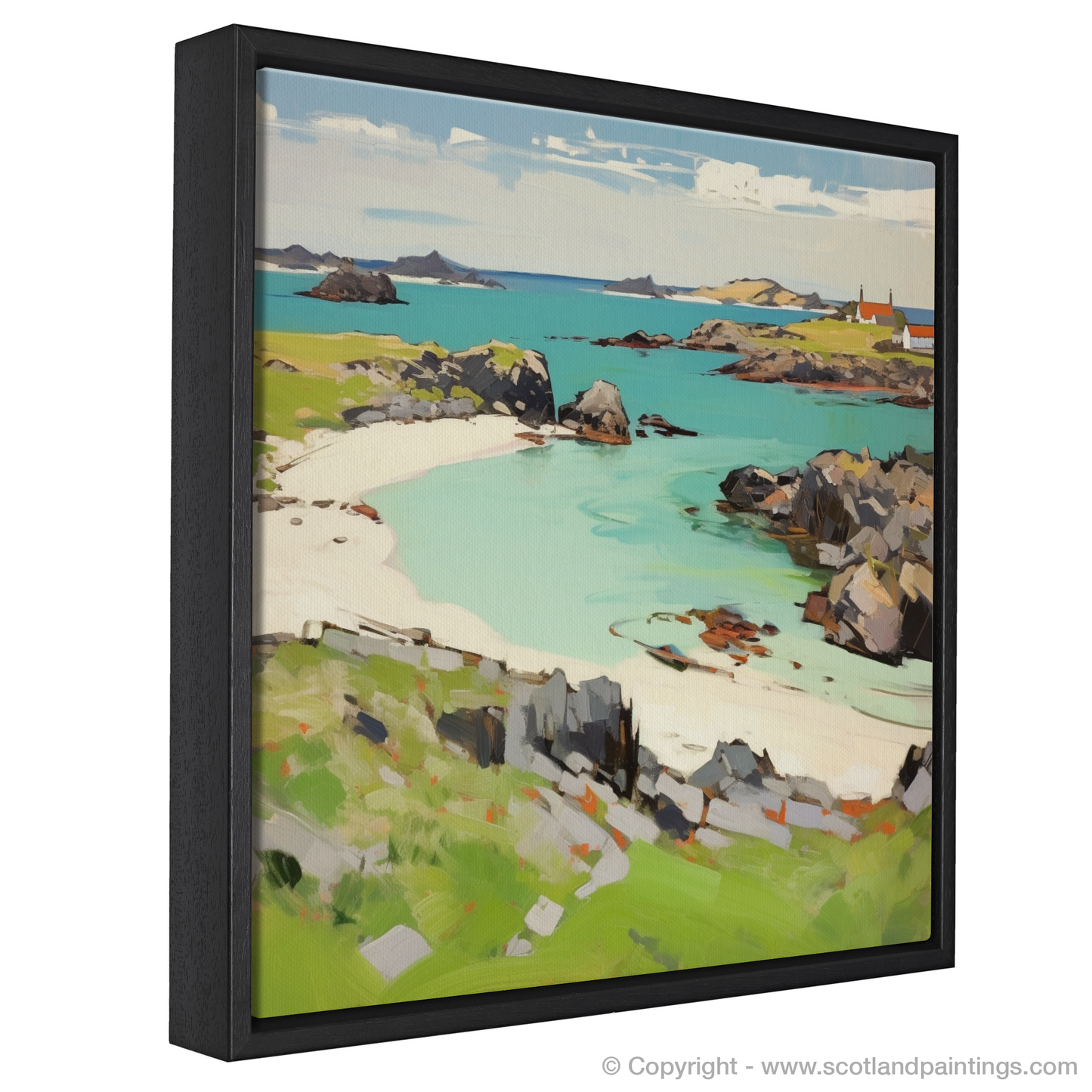 Painting and Art Print of Isle of Iona, Inner Hebrides entitled "Isle of Iona: Abstract Expressions of Scottish Serenity".