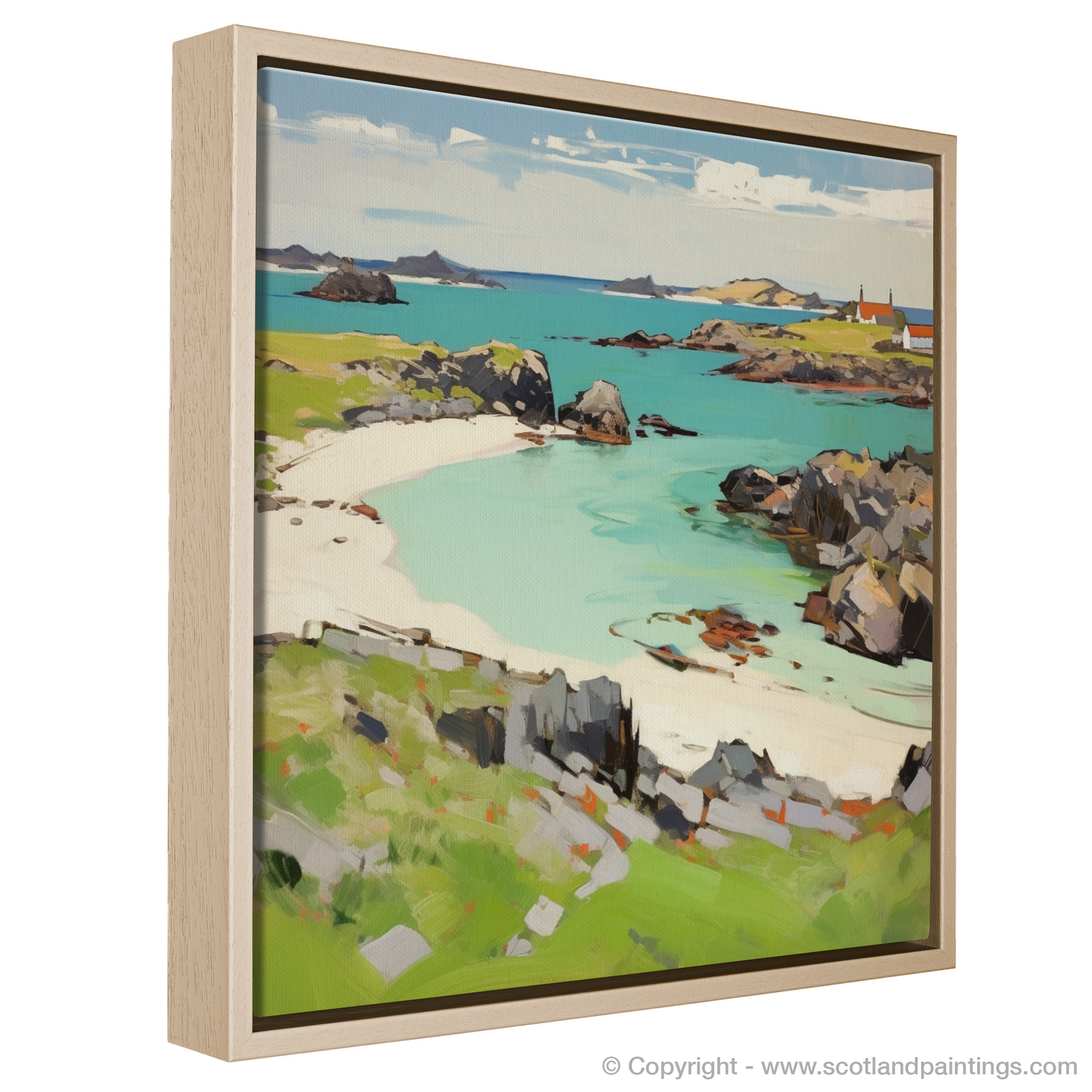 Painting and Art Print of Isle of Iona, Inner Hebrides entitled "Isle of Iona: Abstract Expressions of Scottish Serenity".