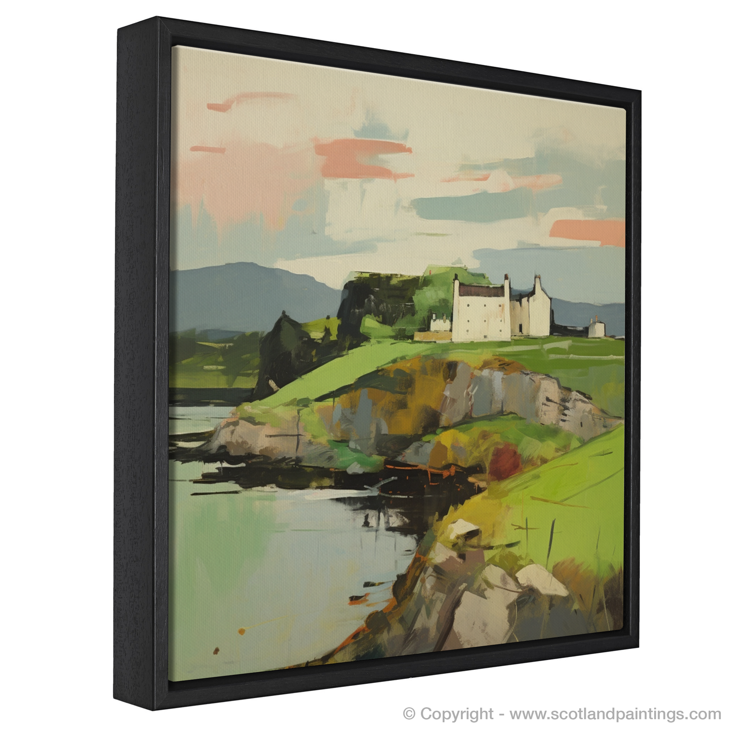 Painting and Art Print of Fort William entitled "Abstract Elegance of Fort William".