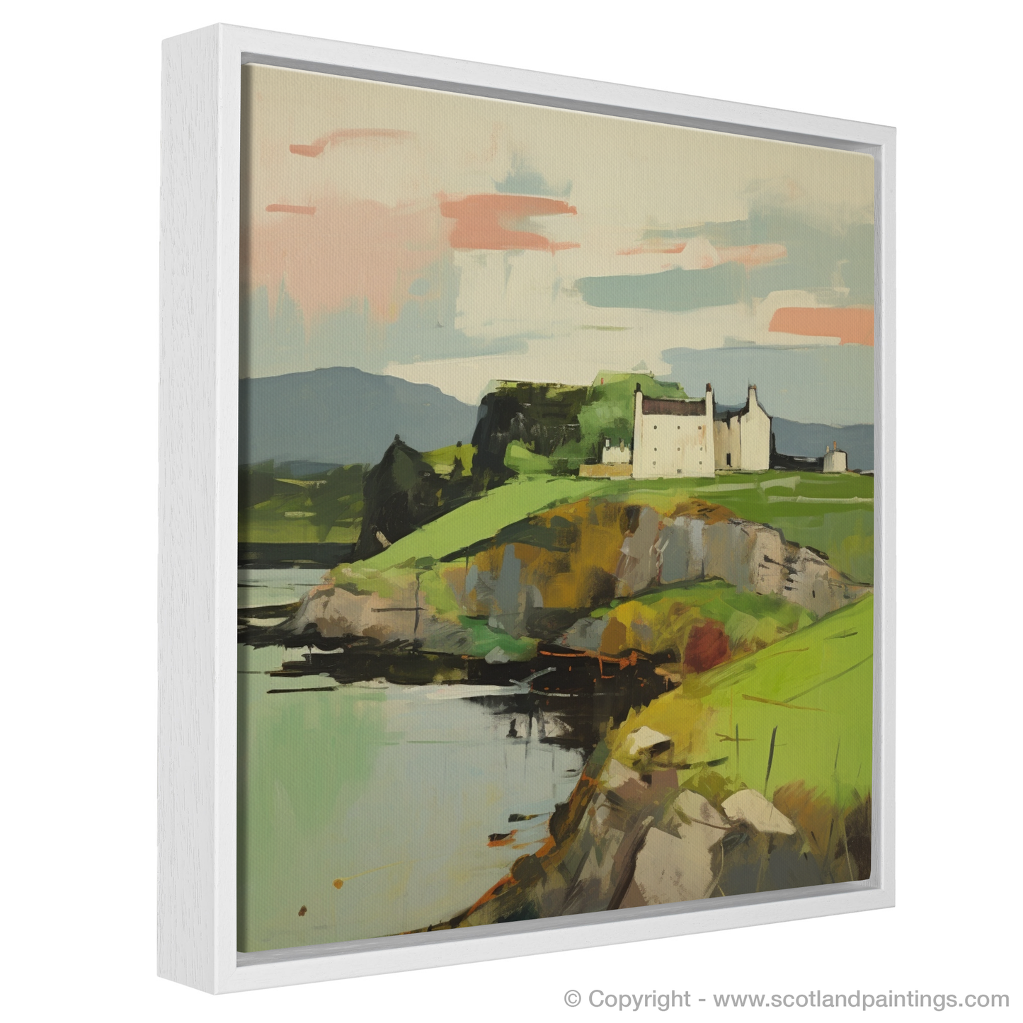 Painting and Art Print of Fort William entitled "Abstract Elegance of Fort William".