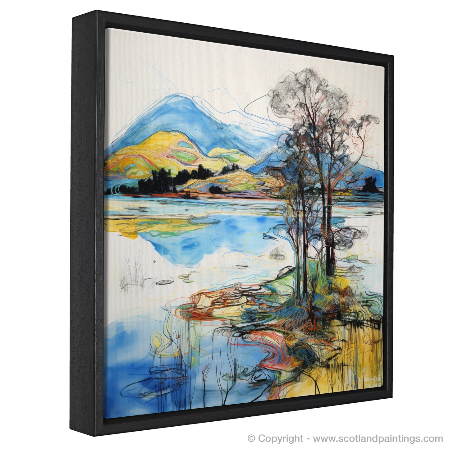Painting and Art Print of Loch Awe entitled "Contemporary Visions of Loch Awe".