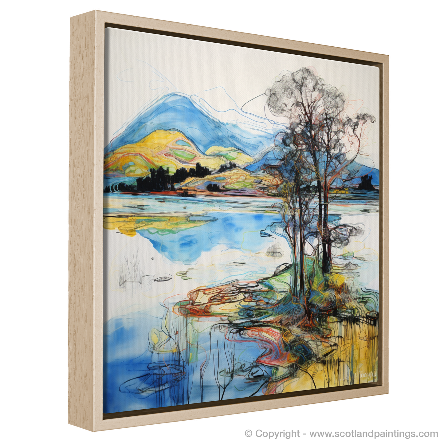 Painting and Art Print of Loch Awe entitled "Contemporary Visions of Loch Awe".