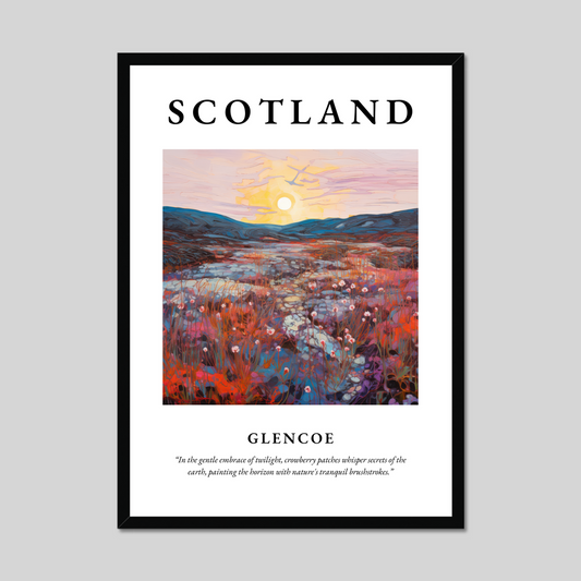 Poster of Glencoe, Scotland.