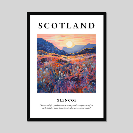 Poster of Glencoe, Scotland.