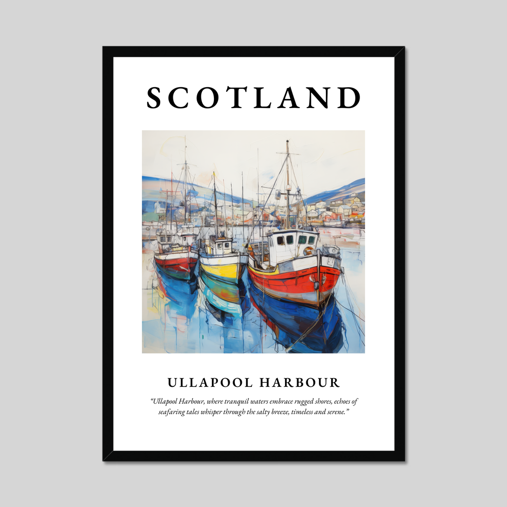 Poster of Ullapool Harbour, Scotland.