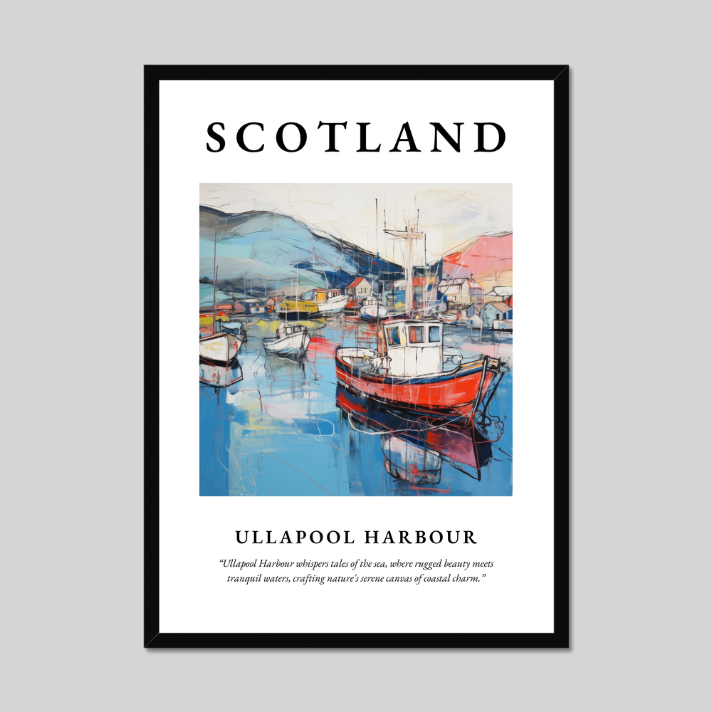 Poster of Ullapool Harbour, Scotland.