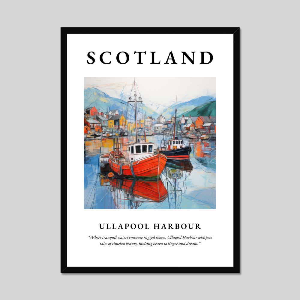 Poster of Ullapool Harbour, Scotland.