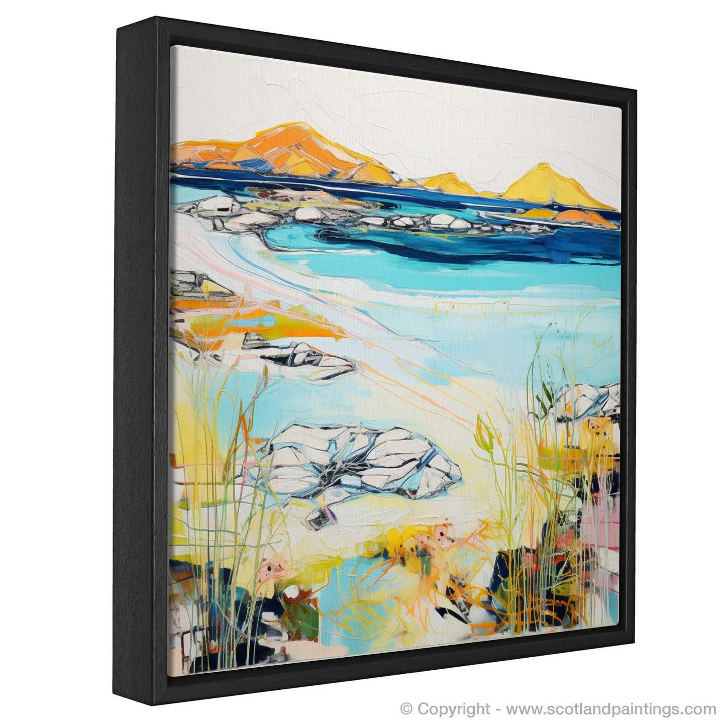 Painting and Art Print of Isle of Barra entitled "Isle of Barra: A Symphony of Colours".