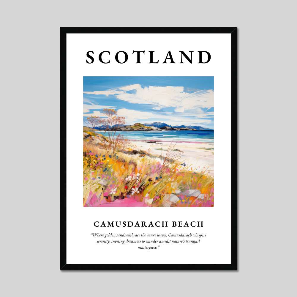 Poster of Camusdarach Beach, Scotland.