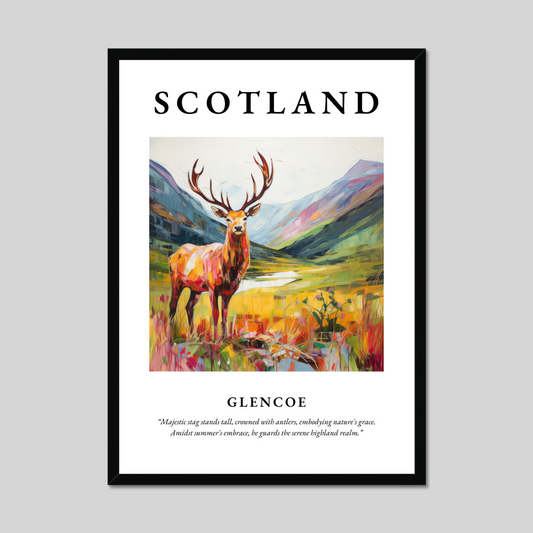 Poster of Glencoe, Scotland.