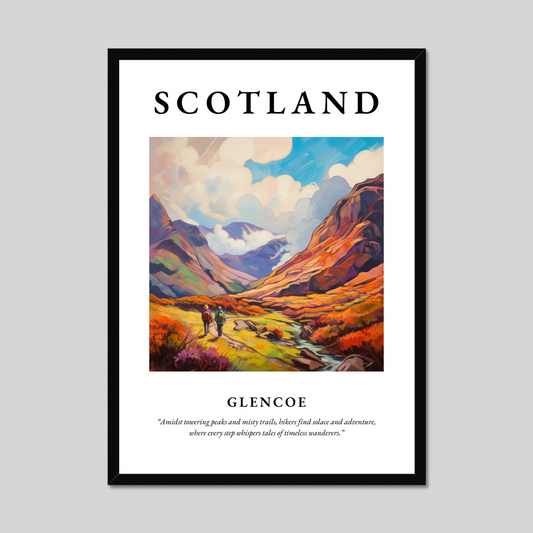 Poster of Glencoe, Scotland.