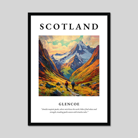 Poster of Glencoe, Scotland.