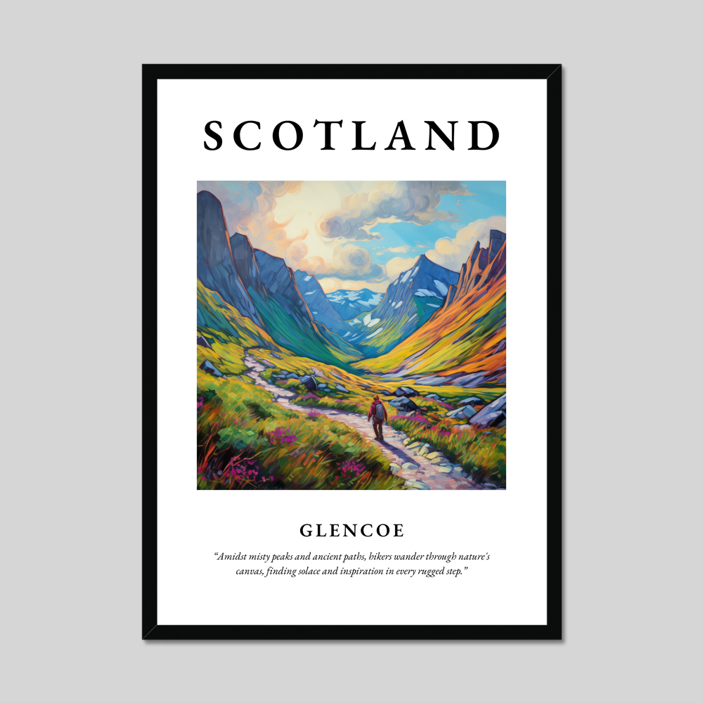 Poster of Glencoe, Scotland.