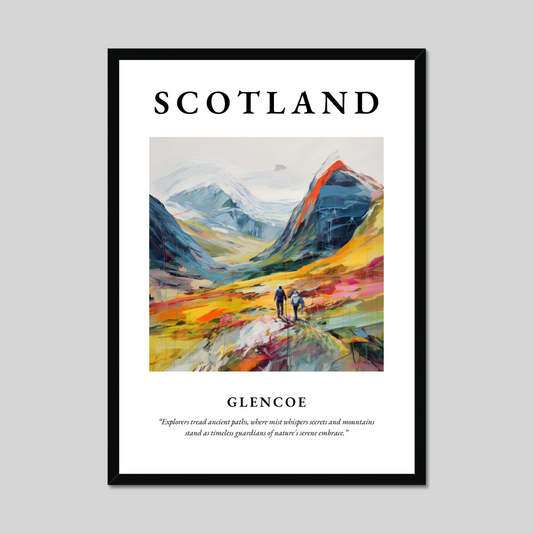 Poster of Glencoe, Scotland.