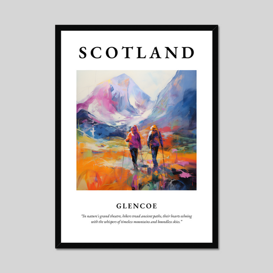 Poster of Glencoe, Scotland.