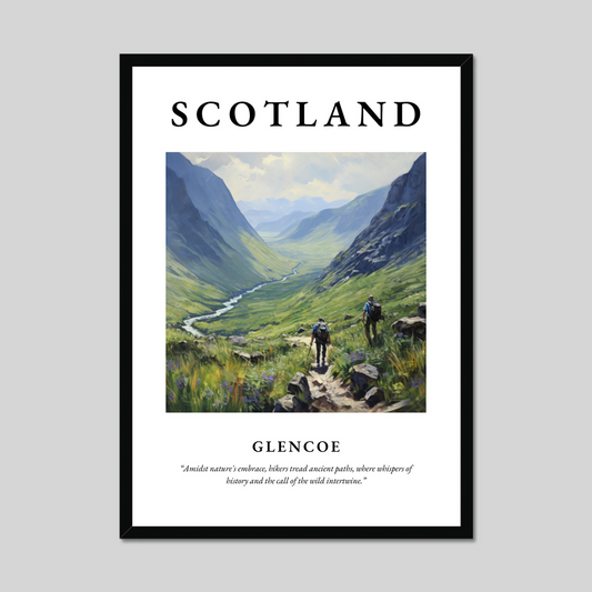 Poster of Glencoe, Scotland.