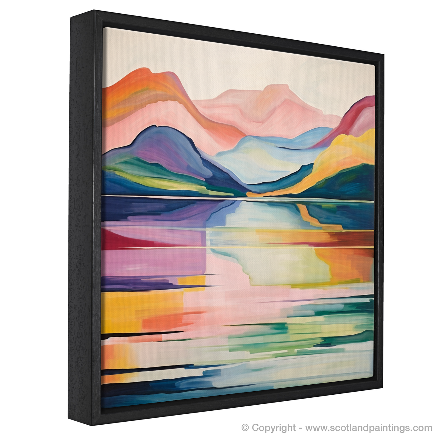 Painting and Art Print of Loch Lomond entitled "Loch Lomond Symphony of Colour".