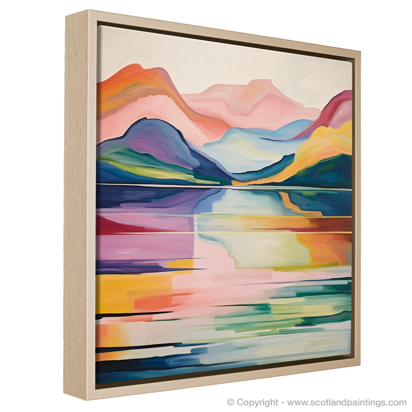 Painting and Art Print of Loch Lomond entitled "Loch Lomond Symphony of Colour".