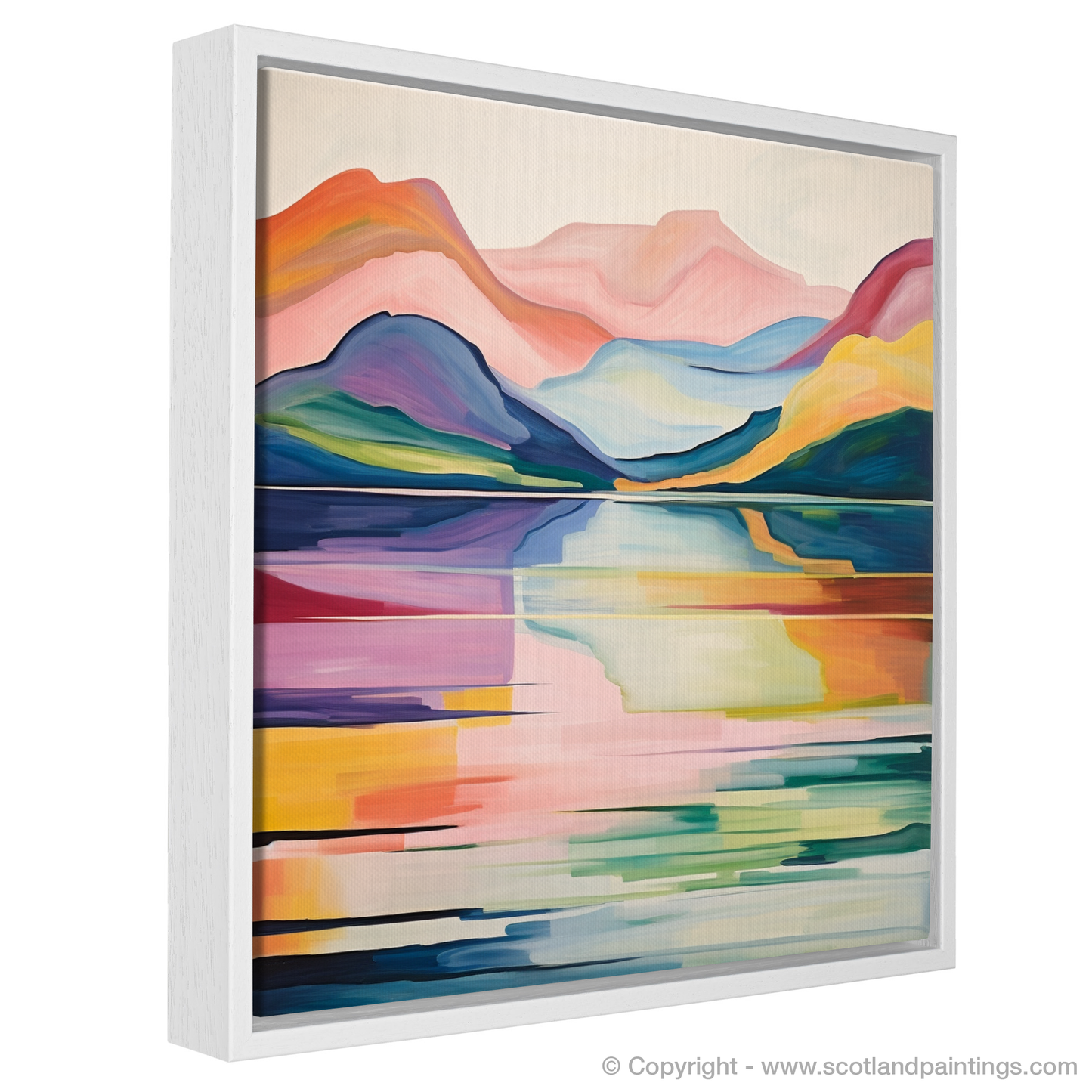 Painting and Art Print of Loch Lomond entitled "Loch Lomond Symphony of Colour".