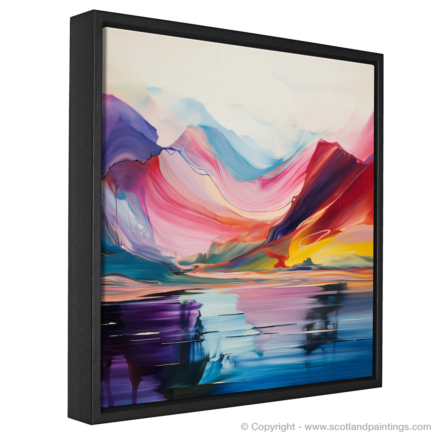 Painting and Art Print of Loch Lomond entitled "Loch Lomond Serenade in Colour Field".