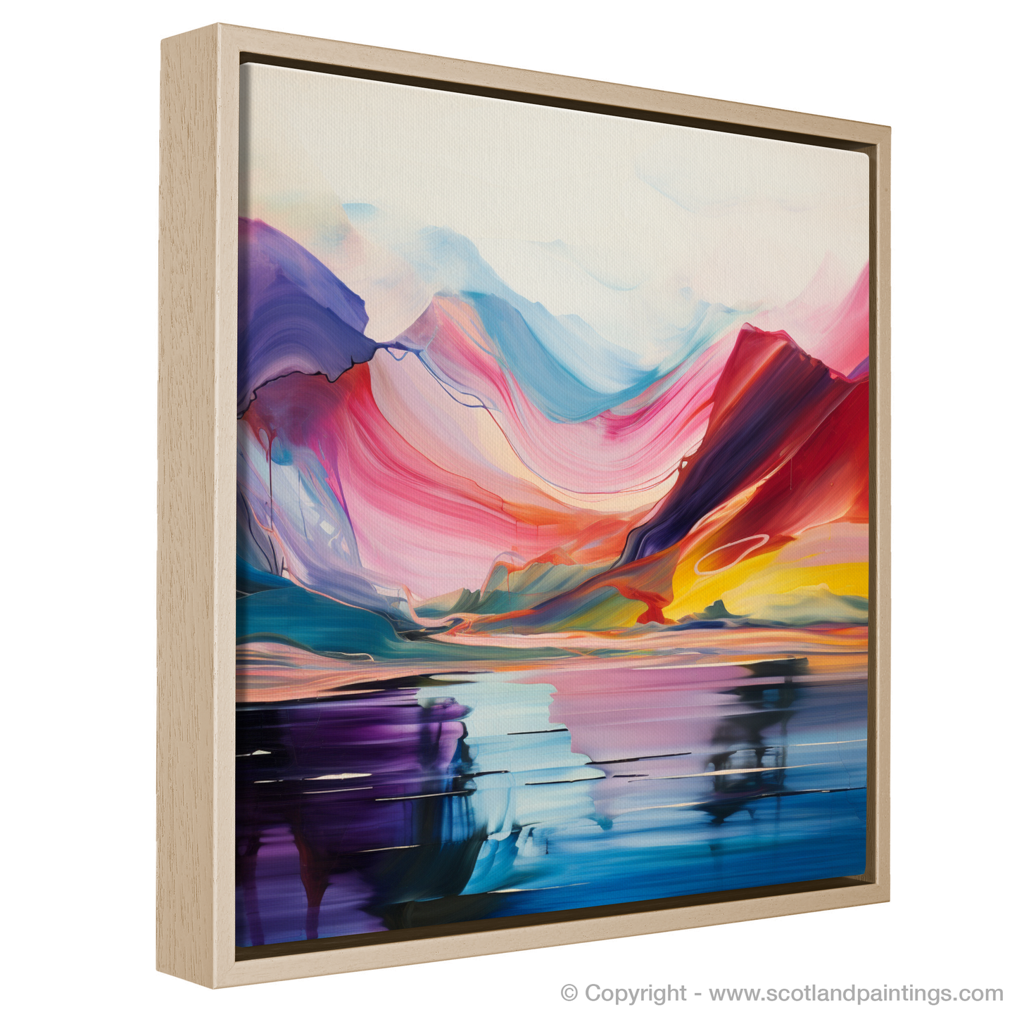 Painting and Art Print of Loch Lomond entitled "Loch Lomond Serenade in Colour Field".