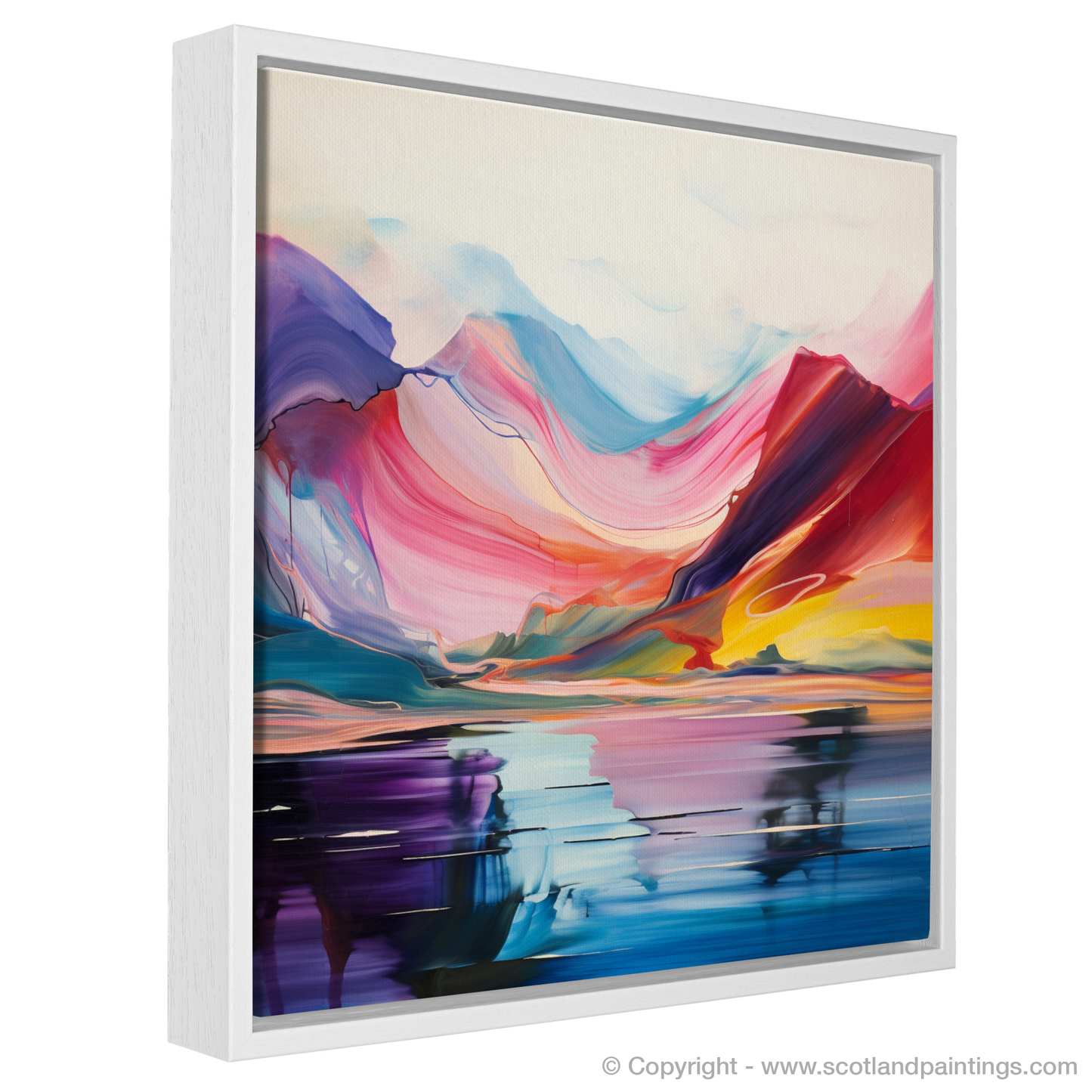 Painting and Art Print of Loch Lomond entitled "Loch Lomond Serenade in Colour Field".