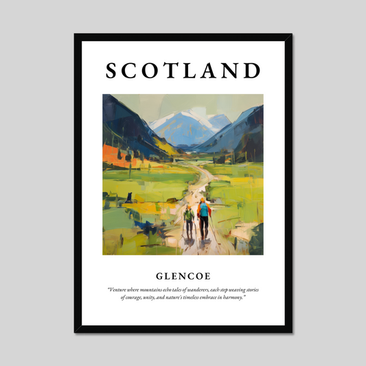 Poster of Glencoe, Scotland.