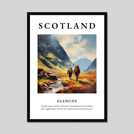 Poster of Glencoe, Scotland.