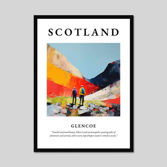 Poster of Glencoe, Scotland.