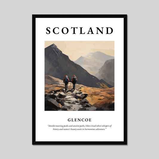 Poster of Glencoe, Scotland.