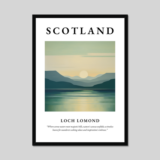 Poster of Loch Lomond, Scotland.