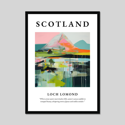 Poster of Loch Lomond, Scotland.