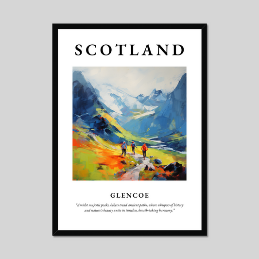 Poster of Glencoe, Scotland.