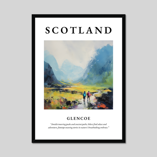 Poster of Glencoe, Scotland.