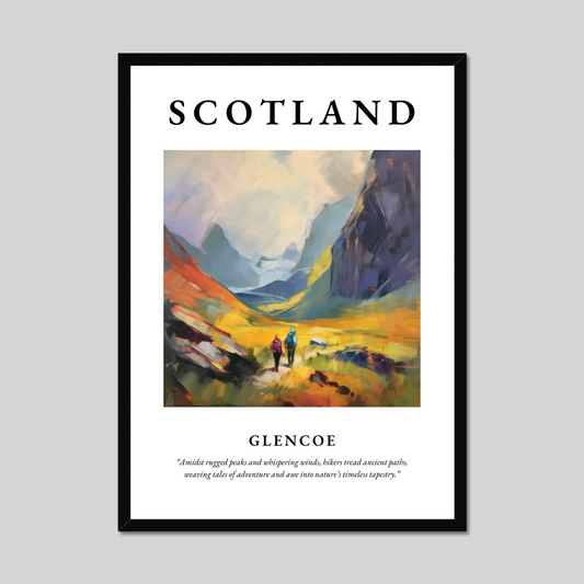 Poster of Glencoe, Scotland.