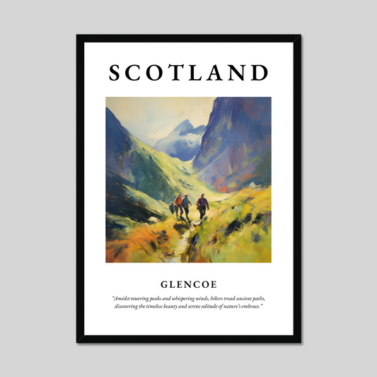 Poster of Glencoe, Scotland.